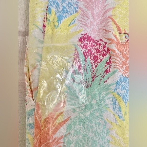 Cynthia Rowley shorts chino pineapple print size 12 women - Picture 6 of 7
